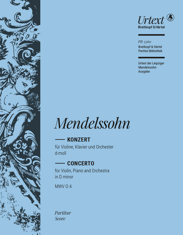 Konzert d-Moll&nbsp;&nbsp;für Violine, Klavier und Orchester&nbsp;&nbsp;Partitur