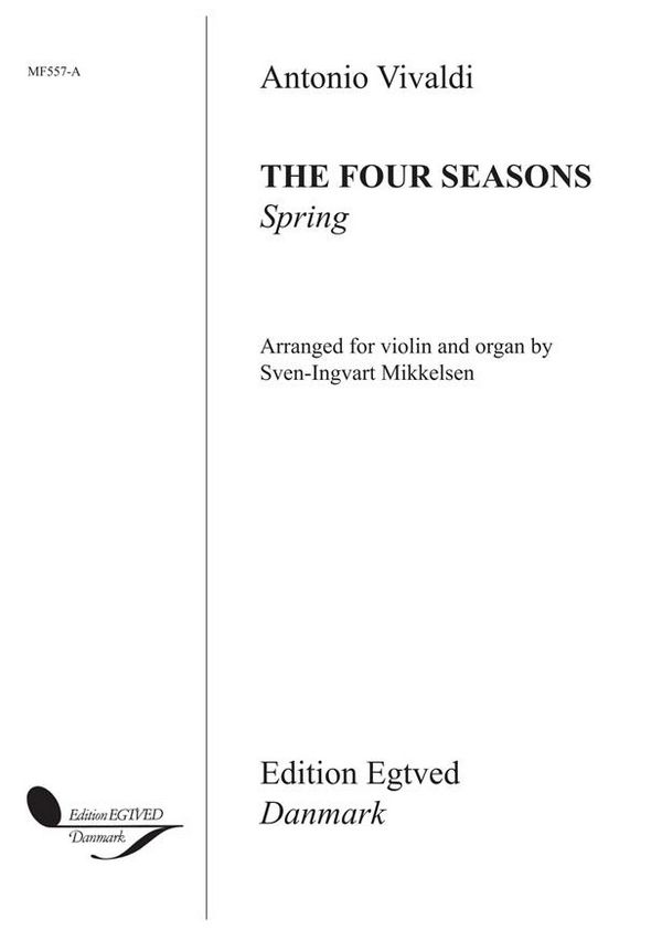 Spring from the 4 seasons op.8,2&nbsp;&nbsp;for violin and organ&nbsp;&nbsp;
