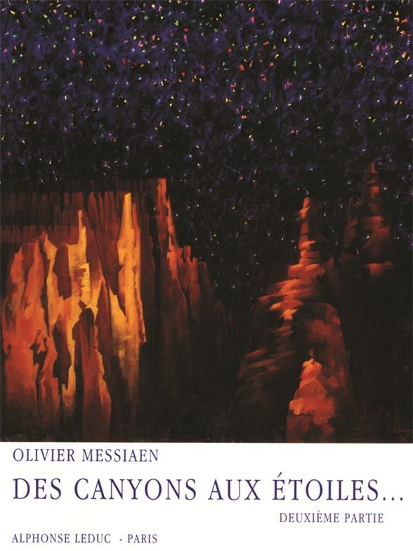 Des canyons aux etoiles vol.2  (nos.6-7) pour piano, cor, xylorimba  Glockenspiel et orchestre,   partition