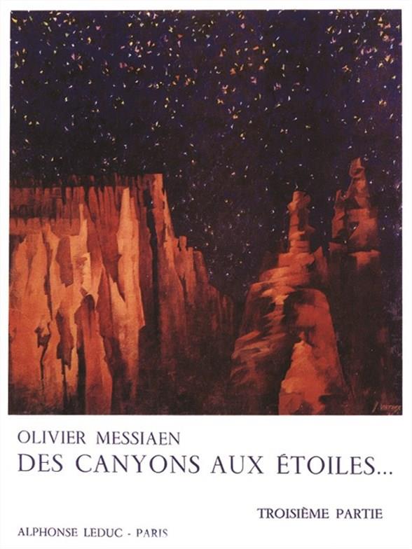 Des canyons aux étoiles vol.3  (nos.8-12) pour piano, cor, xylorimba,  Glockenspiel et orchestre,   partition