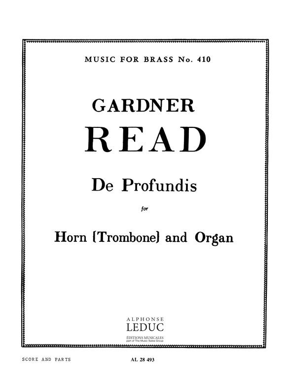 DE PROFUNDIS OP.71 FOR&nbsp;&nbsp;HORN (TROMBONE) AND ORGAN&nbsp;&nbsp;MUSIC FOR BRASS VOL.410