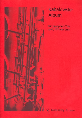 Kabalewski-Album  für 3 Saxophone (AAT/ATT/STB)  Partitur und Stimmen