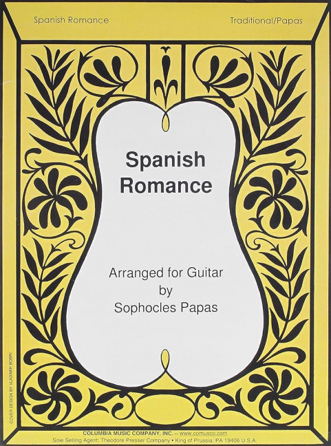 Spanish Romance&nbsp;&nbsp;For Guitar&nbsp;&nbsp;Papas, Sophocles, Arr.