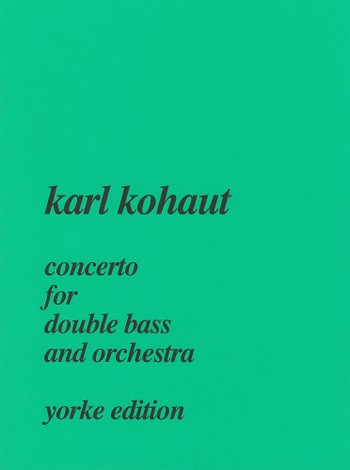 Concerto for double bass and  orchestra for double bass and piano  