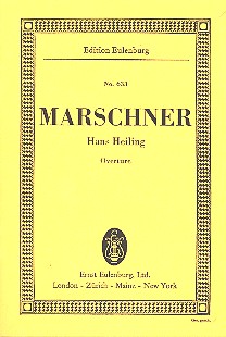 Hans Heiling Ouvertüre  für Orchester  Studienpartitur