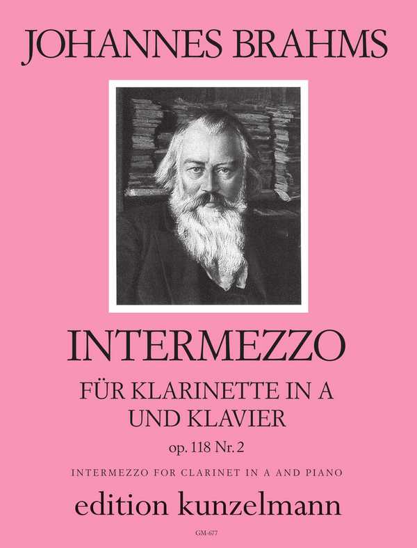 Intermezzo op.118,2&nbsp;&nbsp;für Klarinette in A und Klavier&nbsp;&nbsp;