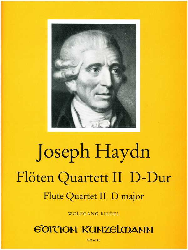 Quartett D-Dur Nr.2&nbsp;&nbsp;für Flöte, Violine, Viola und Violoncello&nbsp;&nbsp;Stimmen