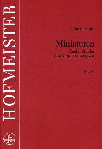 Miniaturen 6 Stücke für&nbsp;&nbsp;Klarinette und Fagott&nbsp;&nbsp;Spielpartitur