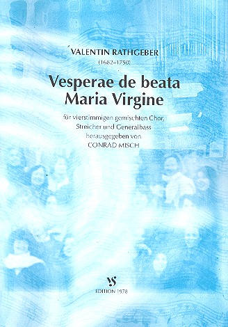 Vesperae de beata Maria Virginis  für gem Chor, Streicher und Bc  Partitur