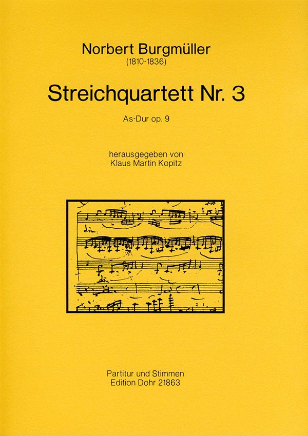 Streichquartett As-Dur op.9,3  Partitur und Stimmen  