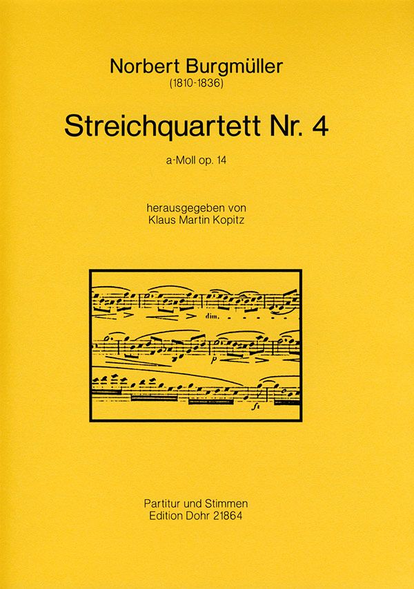 Streichquartett a-Moll op.14,4  Partitur und Stimmen  