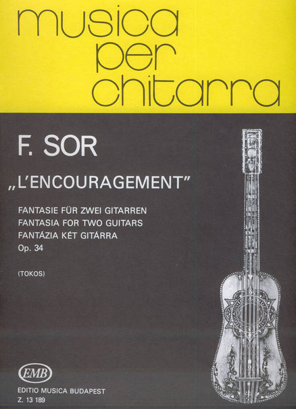 L'encouragement&nbsp;&nbsp;Fantasie für 2 Gitarren&nbsp;&nbsp;Spielpartitur