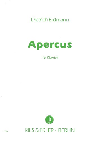 Apercus  für Klavier  