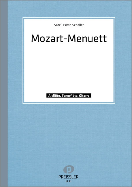 Mozart-Menuett&nbsp;&nbsp;für 2 Flöten (at) und Gitarre&nbsp;&nbsp;Spielpartitur