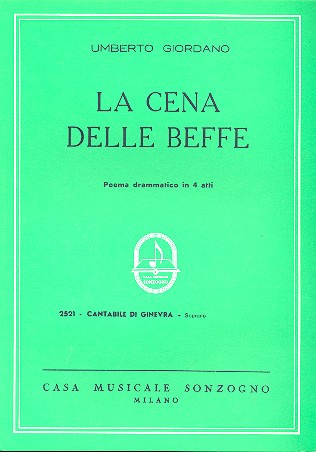 Cantabile di Ginevra aus  La cena delle beffe  für Sopran und Klavier (it)