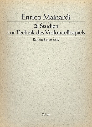 21 Studien&nbsp;&nbsp;für Violoncello&nbsp;&nbsp;