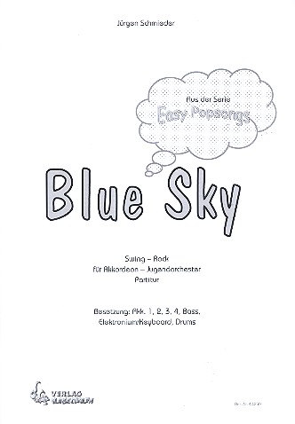 Blue Sky für Akkordeonorchester  Partitur  