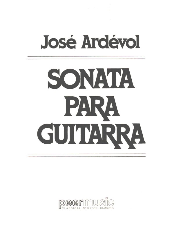 Sonata  para guitarra  