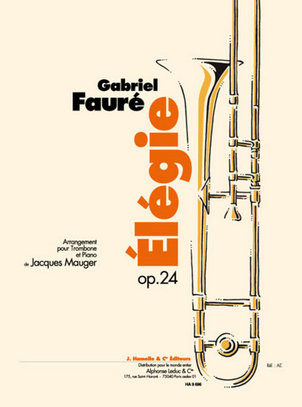 Élégie op.24 pour trombone&nbsp;&nbsp;et piano&nbsp;&nbsp;