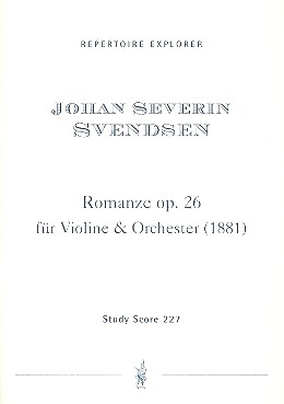 Romanze op.26 für Violine  und Orchester  Studienpartitur