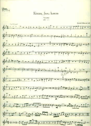 Komm Jesu komm BWV229&nbsp;&nbsp;Motette für Doppelchor a cappella&nbsp;&nbsp;Harmonie