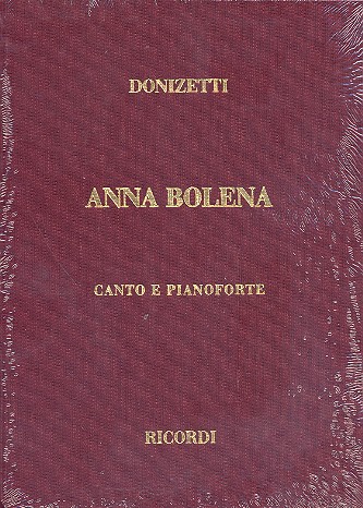 Anna Bolena Klavierauszug  (it) gebunden  
