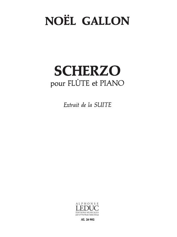 Scherzo pour flûte et piano    