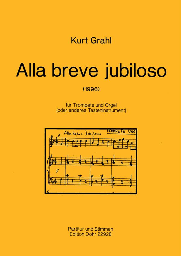 Alla breve jubiloso für  Trompete (B/C) und Orgel  