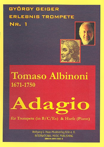 Adagio   für Trompete und Harfe (Klavier)  