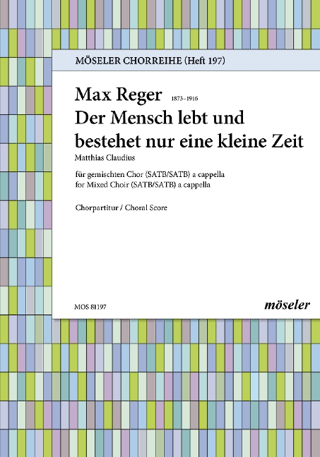 Der Mensch lebt und besteht nur eine kleine Zeit&nbsp;&nbsp;für Doppelchor&nbsp;&nbsp;Chorpartitur