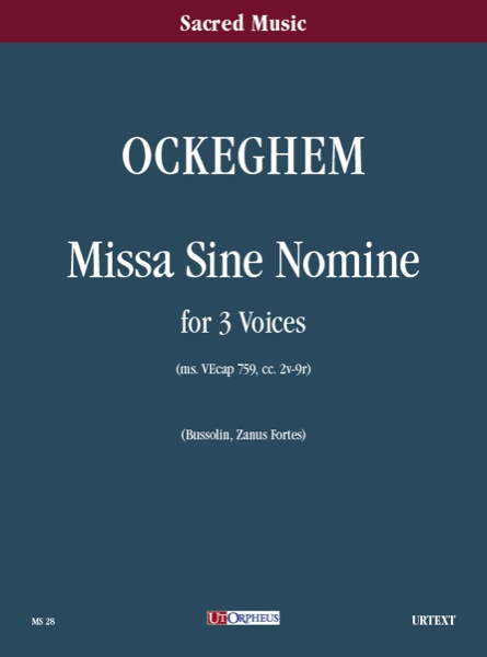 Missa Sine Nomine per 3 voci&nbsp;&nbsp;partitura&nbsp;&nbsp;Bussolin, , G., ed