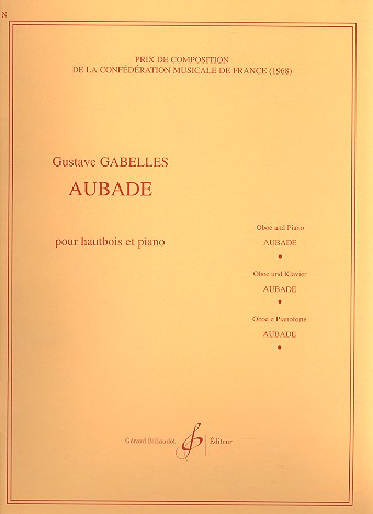 Aubade pour hautbois et piano&nbsp;&nbsp;&nbsp;&nbsp;