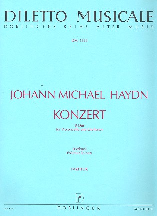 Konzert B-Dur&nbsp;&nbsp;für Violoncello und Orchester&nbsp;&nbsp;Partitur
