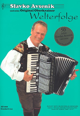 Slavko Avsenik und seine  Original Oberkrainer  Welterfolge für Akkordeon