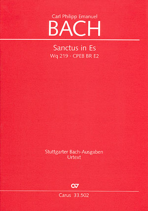 SANCTUS ES-DUR WQ219  FUER CHOR UND ORCHESTER  PARTITUR