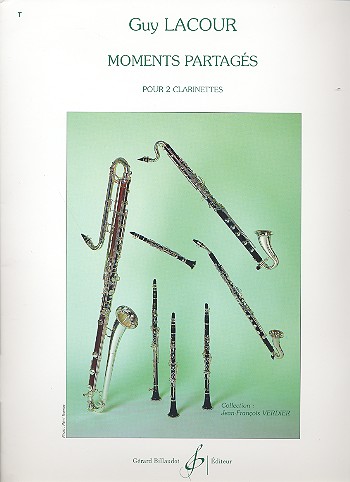 Moments partages pour&nbsp;&nbsp;2 clarinettes&nbsp;&nbsp;