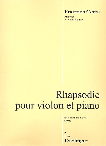 Rhapsodie&nbsp;&nbsp;für Violine und Klavier&nbsp;&nbsp;