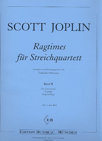 Ragtimes Band 2 für  Streichquartett  Partitur+Stimmen
