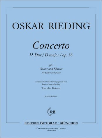 Concerto D-Dur op.36  für Violine und Klavier (1. Lage)  
