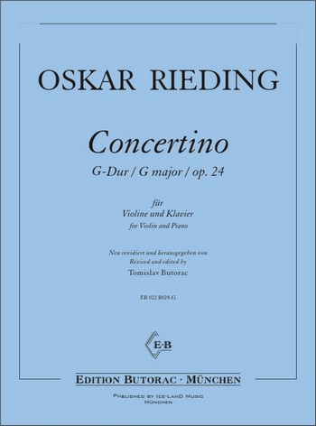 Concertino G-Dur op.24 (1.-4. Lage)  für Violine und Klavier  