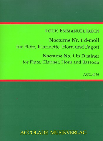 Nocturne d-Moll Nr.1 für Flöte,  Klarinette, Horn und Fagott  Partitur und Stimmen