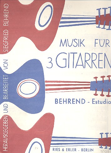 Bach-Suite aus der Bauerkantate&nbsp;&nbsp;für 3 Gitarren&nbsp;&nbsp;Partitur und Stimmen