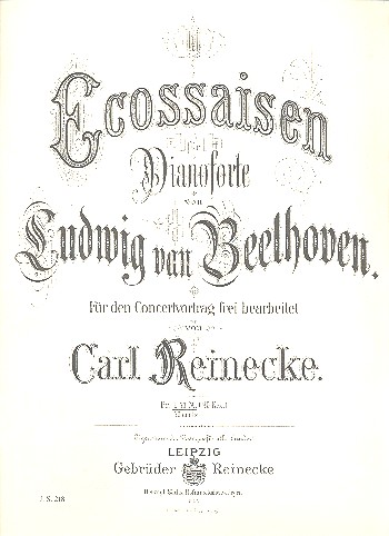 Ecossaisen&nbsp;&nbsp;für Klavier&nbsp;&nbsp;