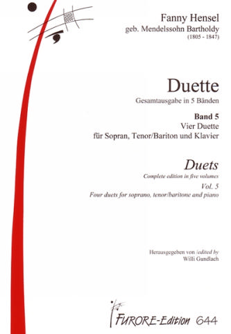 Duette Band 5  für Sopran, Tenor (Bariton) und Klavier  