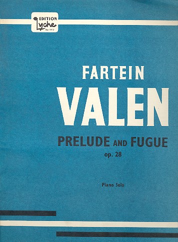 Prelude and fugue op.28  for piano  