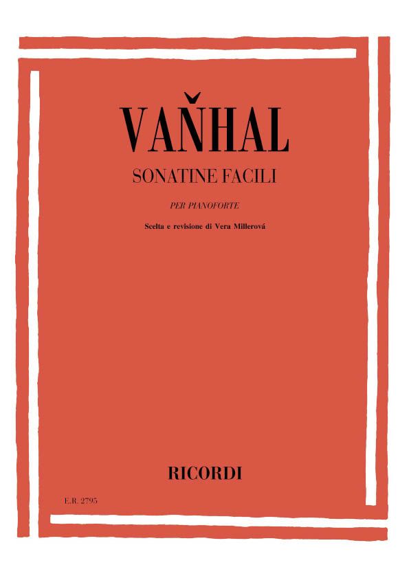 SONATINE FACILI PER&nbsp;&nbsp;PIANO&nbsp;&nbsp;MILLEROVA, VERA, ED