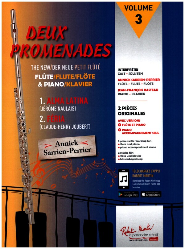 2 Promenades vol.3 (+Online Audio)  pour flute et piano  