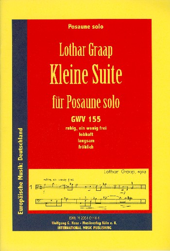 Kleine Suite GWV155&nbsp;&nbsp;für Posaune&nbsp;&nbsp;