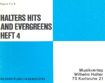 Halters Hits and Evergreens Band 4:&nbsp;&nbsp;für Blasorchester&nbsp;&nbsp;Posaune 2 in B im Violinschlüssel