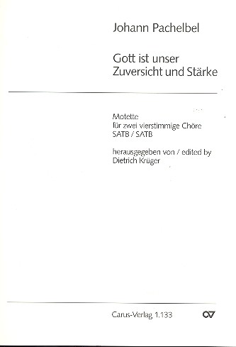 Gott ist unser Zuversicht&nbsp;&nbsp;für Doppelchor und bc&nbsp;&nbsp;Partitur